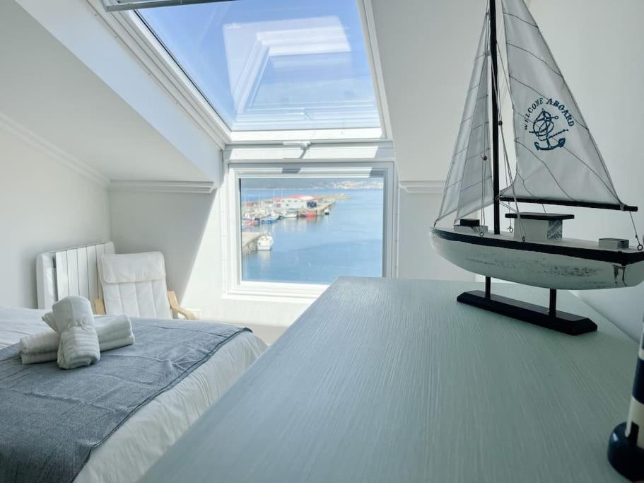 Apartamento Atico Azul De Portosín Exterior foto