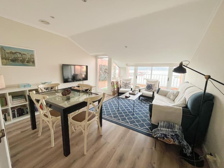 Apartamento Atico Azul De Portosín Exterior foto