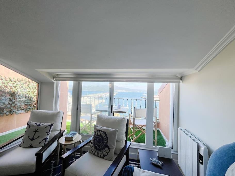 Apartamento Atico Azul De Portosín Exterior foto